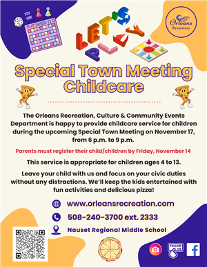 Special Fall Town Meeting
